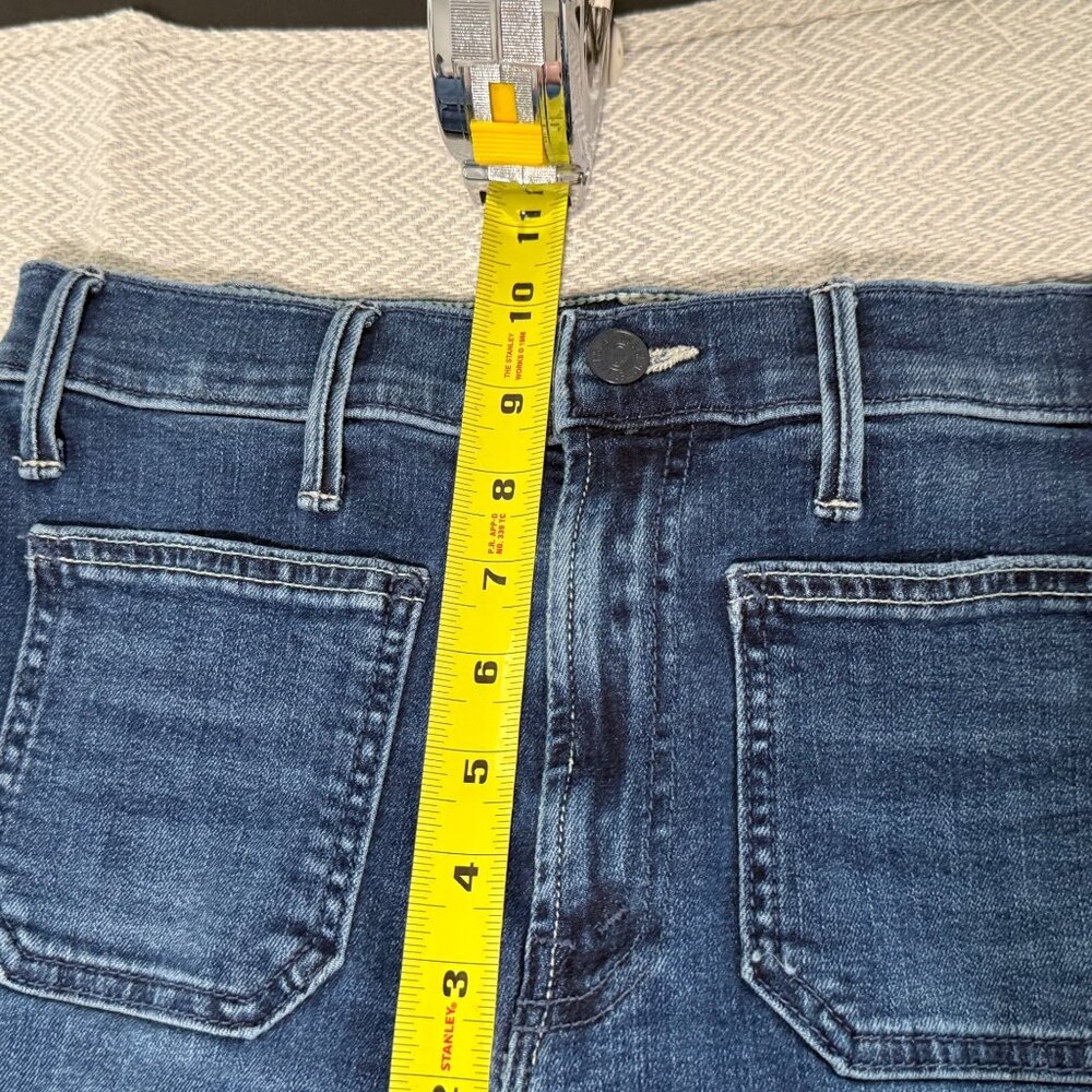 MOTHER Women's Straight Leg Jeans - Dark Blue - Picture 13 of 16